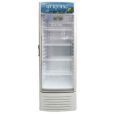 Icone Commercial Refrigerator Without Freezer Singel Glass Doors No Frost 13.7 Cu.Ft 388 Liter White