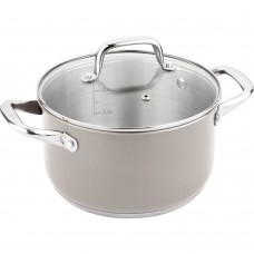 Aluminium Saucepans Lamart 16 Cm Stone With Lid Gray