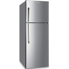 Hommer Top Mount Refrigerator 2 Doors No Frost 13.24 Cu.Ft 375 Liter Silver