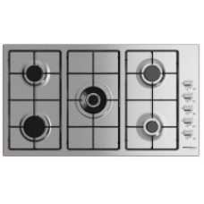 Master Gas Built In Surface Plate 90 Cm Gas 5 Burner Manual Full Safety Steel Italy