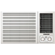 Nikai Window Air Conditioner 18 Hot-Cold 1.5 Ton Cooling 17000 Btu Rotary White