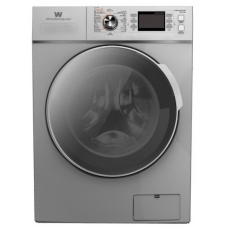 White Westinghouse Automatic Washing Machine With Dryer Front Load 12 Kg 8 Program 1400 Prm Silver