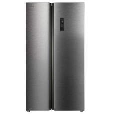 Yorx Side By Side Refrigerator 2 Doors No Frost 17.1 Cu.Ft 484 Liter Inverter Steel