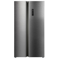 Yorx Side By Side Refrigerator 2 Doors No Frost 21.6 Cu.Ft 612 Liter Inverter Steel