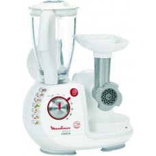 Moulinex Odacio Food Processor 2 Liter 1000 Watt 5 Speed 4 Accessories 38 Function White France