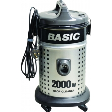 Baisc Wet And Dray Drum Vacuum Cleaner 20 Liter 2000 Watt To Extract Dust,Dirt Black And Silver