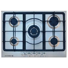 Kelvinator Built In Surface Plate 77 Cm Gas 5 Burner Manual Safety Steel