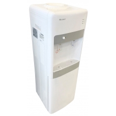 Gree Standing Water Dispenser Top Load Hot-Cold 2 Tap 20 Liter With Storage Unit White