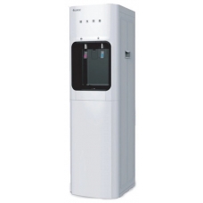 Gree Standing Water Dispenser Top-Bottom Load Hot-Cold 2 Tap 20 Liter With Storage Unit White