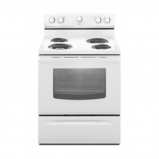 Maytag Free Standing Cooker 70X76 Cm Electricity 4 Burner Iron Steel 137 Liter Manual Multi Function Full Safety With Grill Self Cleaning White United States