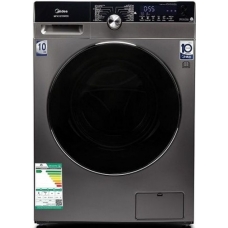 Midea Automatic Washing Machine With Dryer Front Load 10 Kg 14 Program Full Drying Inverter Silver