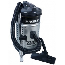 Fisher Wet And Dray Drum Vacuum Cleaner 20 Liter 2300 Watt To Extract Dust,Dirt Black And Silver