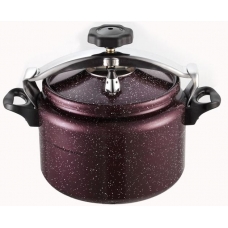 Lambart Pressure Cooker 9 Liter Granite With Strong Heat Insulating Handles Burgundy