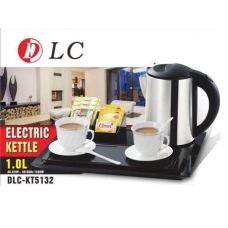 Dlc Electric Kettle 1 Liter 150 Watt 360 With Degree Swivel Base White