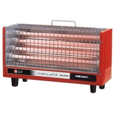 Dlc Rectangle Electric Heater 2000 Watt 4 Candles 2 Levels Red