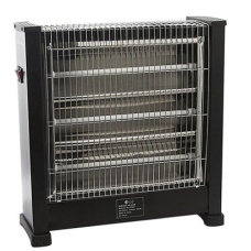 Dlc Rectangle Electric Heater 2400 Watt 6 Candles 3 Levels Grey