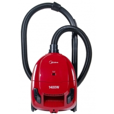 Midea Canister Wet And Dray Vacuum Cleaner 1.3 Liter 1400 Watt To Extract Dust,Dirt Red