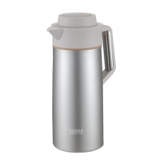 Shaha Thermos Steel 2 Liter Metallic White