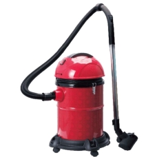 Dots Barrel Vacuum Cleaner Dry 18 Liter 1350 Watt To Suction Dust Dirt Red Black