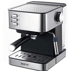 Ribbon Espresso Coffee Machine 2 Liters 850 Watts Black Silver