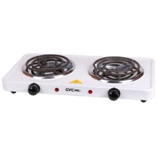 Freestanding Electric Stovetop Jvc Pro 2000 Watt 2 Spiral Burners Manual Control White