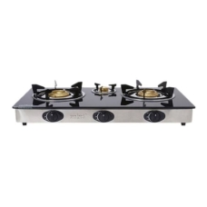 Sanford Electric Free Standing Stove 3 Burners Manual Control Silver