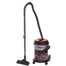 Sanford Dry Vacuum Cleaner Drum 15 Liter 1400 Watt To Suction Dust Dirt And Liquids Red