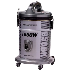 Vacuum Cleaner Barrel Wet And Dry 18 Liter 1800 Watt To Suction Dust Dirt Silver