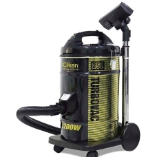 Vacuum Cleaner Drum Clikon Wet And Dry 25 Liters 2200 Watts To Suction Dust Dirt And Liquids Black