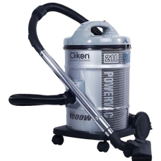 Vacuum Cleaner Drum Clikon Wet And Dry 21 Liter 1800 Watt To Suction Dust Dirt And Liquids Silver