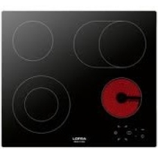 Lofra Built In Surface Plate Ceramic 60 Cm Electric 4 Burner Electronic Control Black Italy