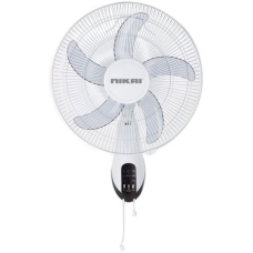 Nikai Wall Fan 16 Inch 65 Watt 3 Speed White 