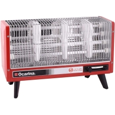 Ocarina Rectangle Electric Heater 2000 Watt 4 Candles Red