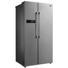 Haam Side By Side Refrigerator 2 Doors No Frost 18 Cu.Ft 510 Liter Steel