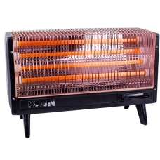 Kion Rectangle Electric Heater 2000 Watt 14 Candles 4 Levels Black