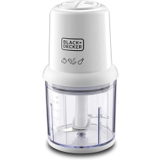 Black And Decker Food Chopper 500 Ml 300 Watt 2 Speed High Pulse Speed White