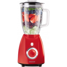 Sencor Electric Blender Glass Jug 1.7 Liter 500 Watt 6 Speed Red