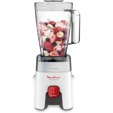 Moulinex Electric Blender Fifth Generation 1.75 Liter 500 Watt 1 Speed For Grinding,Chopping And Mixing White French