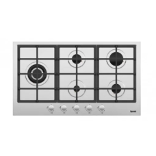 Baumatic Built In Surface Plate 90 Cm Gas 5 Burner Manual Multi Function Safety Self Ignition Steel Italy