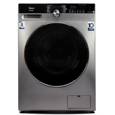 Midea Automatic Washing Machine With Dryer Front Load 8 Kg Multiple Programs Silver