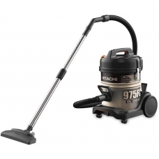 Hitachi Dray Drum Vacuum Cleaner 18 Liter 2200 Watt To Extract Dust,Dirt And Liquids Black And Golden Thailand