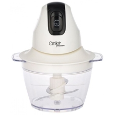 Emjoi Mini Chopper 1 Liter 300 Watt 2 Speed Transparent Bowl White