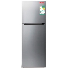 Baisc Top Mount Refrigerator 2 Doors No Frost 14.43 Cu.Ft 410 Liter Inverter Steel