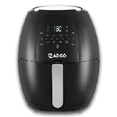 Nadco Air Fryer Without Oil 6 Liter 1800 Watt Digital For Healthy Food Black