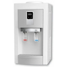 General Superme Table Water Dispenser Cold 2 Tap Top Load Cold Water 2 Liter Hot Water 5 Liter White