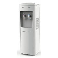 General Superme Standing Water Dispenser Hot-Cold 2 Tap Top Load Capacity Cold Water 2 Liter Hot Water 5 Liter White