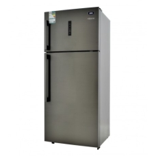 Haas Top Mount Refrigerator 2 Doors 2 Doors No Frost 19.9 Cu.Ft 564 Liter Silver