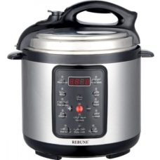 Rebune Electric Pressure Cooker 12 Liter 1600Watt Silver