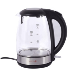 DOTS Electric Kettle 1.7 Liter 2200 Watt Transparent Black