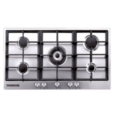 Thomson Freestanding Gas Cooker and Oven 90 cm 110 Liter 5 Upper Burners Multifunctional Steel